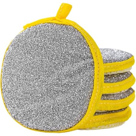 3 st Dubbelsidig Diskborste Svamp Panna Gryta Disksvampar Hushållsrengöringsverktyg Kök Disksvamp