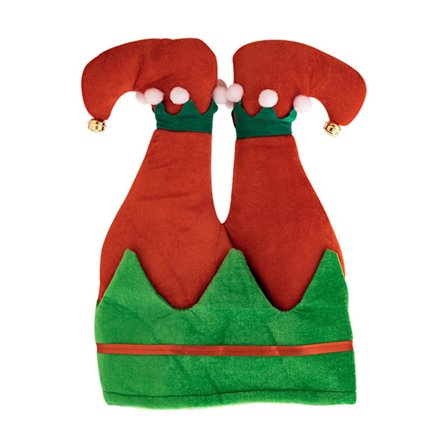 Julehat Klovn Elf Bukser Ben Julehue Rød Grøn