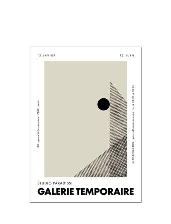 Temporaire-29 Home Decoration Posters & Frames Posters Graphical Patterns Multi/mønstret The Poster Club