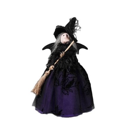 Halloween Häx Docka Dekor Halloween Trädtopp Tecknad Häx Docka Dekor