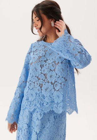 BUBBLEROOM - Scalloped Edge Lace Blouse - XS
