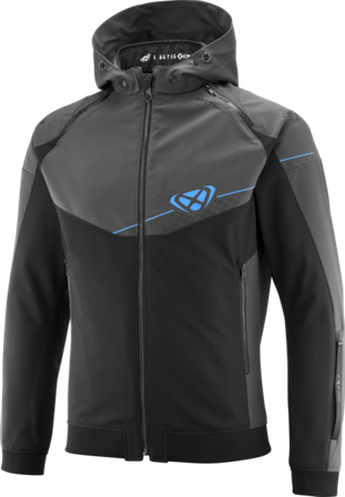 Motorradjacke Ixon Section Schwarz/Anthrazit/Blau XL