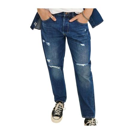 Only & Sons, Straight Jeans Blauw, Heren, Maat:W30