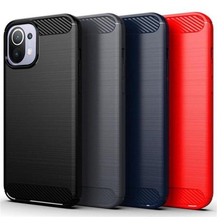 Stöttåligt Armor Carbon Tpu-skal Xiaomi Mi 11 - Fler Färger Blå