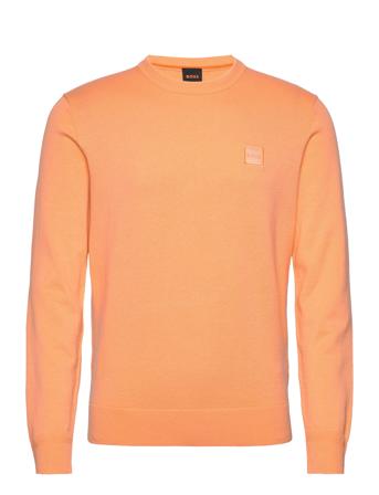 Kanovano Strikkegenser M. Rund Krage Oransje BOSS*Betinget Tilbud