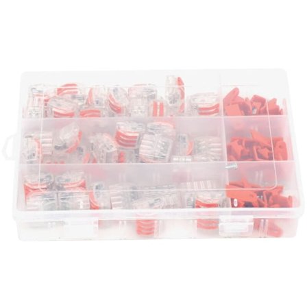 60 stk. Spakledningskoblinger Kompakte skjøtekoblinger PCT-212 213 215 med klipsfester, DUBUNS