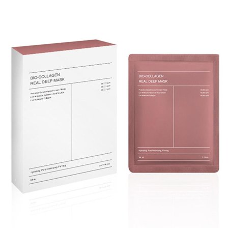 4 st/förpackning Bio-Collagen Real Deep Hydrating Mask Sheet Boost Mask Pore Molecular Collagen Sheet A7Q5