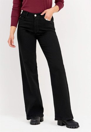 Cellbes of Sweden - Vide jeans med høy midje Renata i svart / denim for damer i størrelse 54