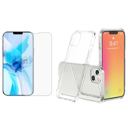 Stötdämpande Silikonskal med Skärmskydd iPhone 13 Mini