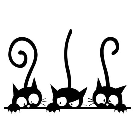 Suloinen eläinaiheinen seinätarra-setti, ihastuttava seinäkoriste, kissatarra lapsille