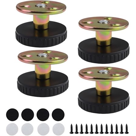 Justerbare møbelben for baderomsskap, kjøkkenskap, to installasjonsmetoder, 40 mm justerbare føtter med anti-rapportering, stk.[YJD]