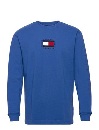 Tjm Longsleeve Box Flag Tee Blue Tommy Jeans