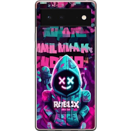 Kompatibel Mobilcover til Google Pixel 6 Neon Hoodie Gamer stilfuldt motiv med gaminginspiration og neonfarver