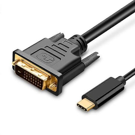 USB C till DVI-kabel 4K@30Hz 1,2M USB Type-C till DVI hane