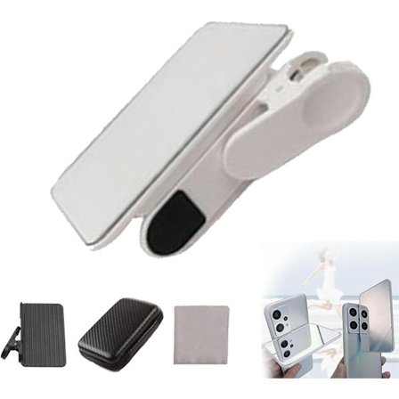 Smartphone Camera Mirror Reflection Clip Kit, Mobiltelefon Reflection Camera Clip Selfie Reflector, Mobile Phone Shooting Supplies
