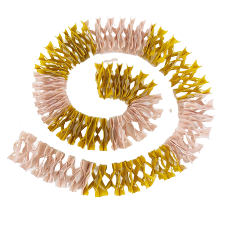 A World of Craft MINI Girlang, ljusrosa/senap Dekoration Rosa 18x16x6 cm