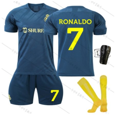 Al-Nassr FC Borta RONALDO 7# Set för vuxna/barn W