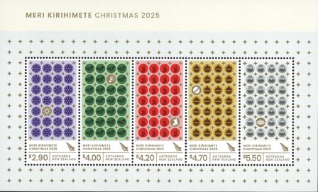 New Zealand - Julen 2025 - Postfrisk miniark