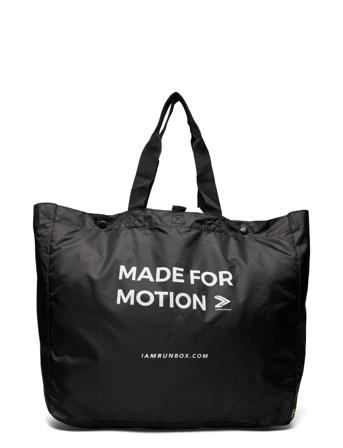 Recycled Shopping Backpack Shopper Veske Svart IAMRUNBOX*Betinget Tilbud