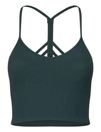 Ribbed Performance Bralette Sport Sport Clothing Sport Bras - All Green Aim ́n