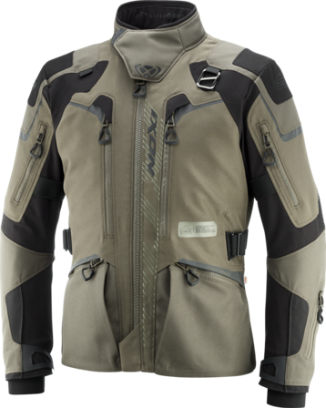 Motorjas Ixon Odin Khaki/Zwart XL
