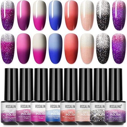 Gel nagellack 8 st mini UV LED gel naglar färg set nagel