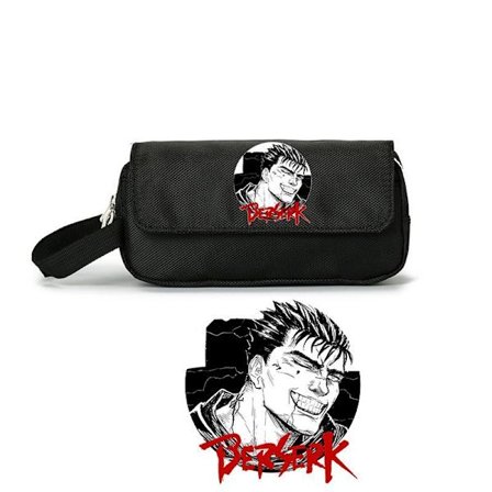 Anime Berserk Guts Flip Pennfodral Casca Puck Stationery Pen Box Pen Väska