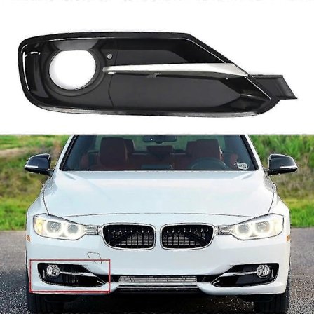 Vasen Oikea Etupuskurin Sumuvalon Lampun Suojus Säleikkö Kromikoristeella BMW 3-sarjaan F30 F31 11-17 51117300737 51117300738 Oikea