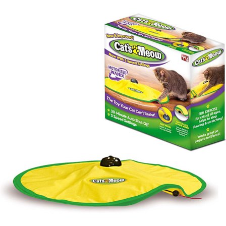 Motoriseret Pindelegetøj til Katte, Automatisk 30 Minutters Frakobling, 3 Hastighedsindstillinger