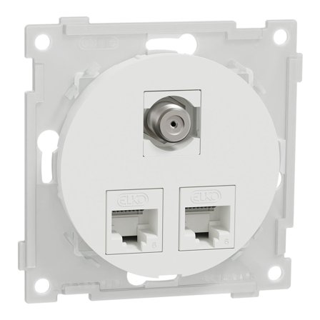 ELKO One Mod.ut.2x8 kat6 UTP 1xF/F RH