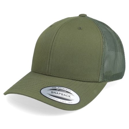 Yupoong - Grön trucker Keps - Buck Green Trucker @ Hatstore