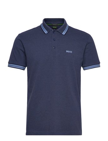 Paddy Polos Short-sleeved Blå BOSS*Betinget Tilbud
