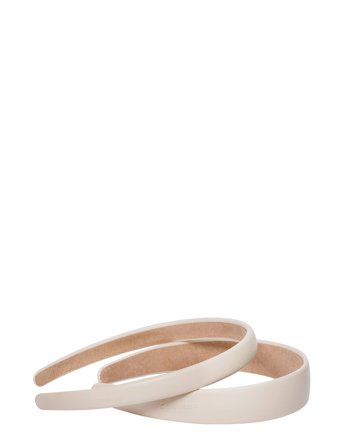 Corinne | Vegan Diadem Wide And Narrow 2Pack Cream | ONE SIZE