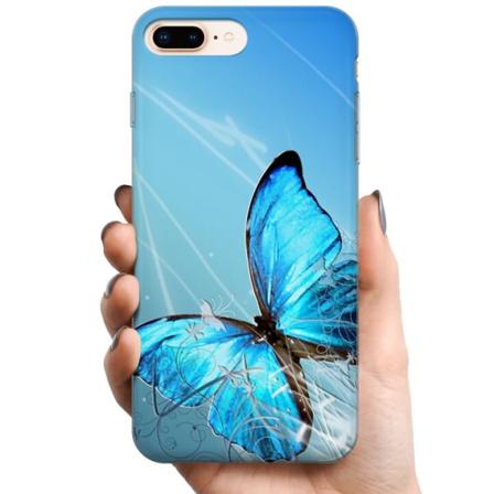 Apple iPhone 8 Plus TPU Mobilcover Sommerfugl