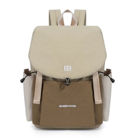 Reiseryggsekk med stor kapasitet, enkel pendleroppbevaringsveske, hvit