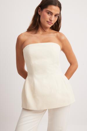 NA-KD Haut bandeau ajusté - Haut tube - OffBlanc - EU 42