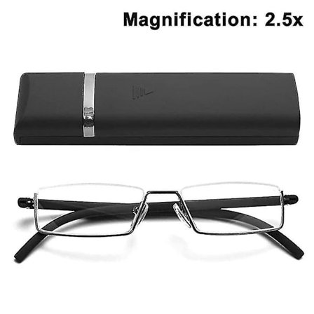 Kirkkaat lasit puolikehys lukulasit miehille ja naisille kevyt