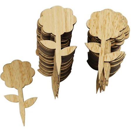 60 Bambus Planteetiketter til Haveplanter, Grøntsagsdekoration, Udendørs- og Drivhusbrug