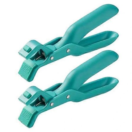 2 kpl Silikoni Anti-polttoklipsi Kuuma Kulho Astia Lautanen Gripper Monitoiminen Ergonominen Kahva Kattilan Kannen Pannunpidike Klipsi Lautasen Nosto.