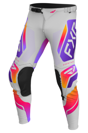 Motokrosové Kalhoty FXR Podium 26 Dětský Tmavá Šedá/Fialová/Tang 26