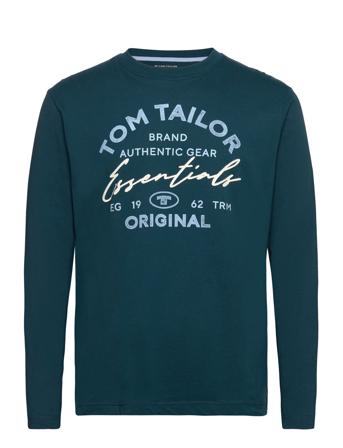 Tom Tailor Longsleeve With Print Grön