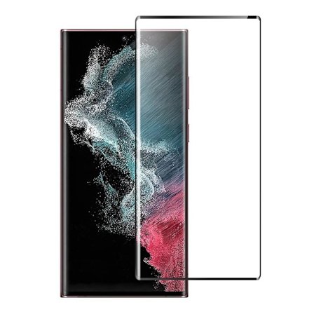 SKALO Samsung S23 Ultra FULL-FIT Hærdet Glas Skærmbeskyttelse