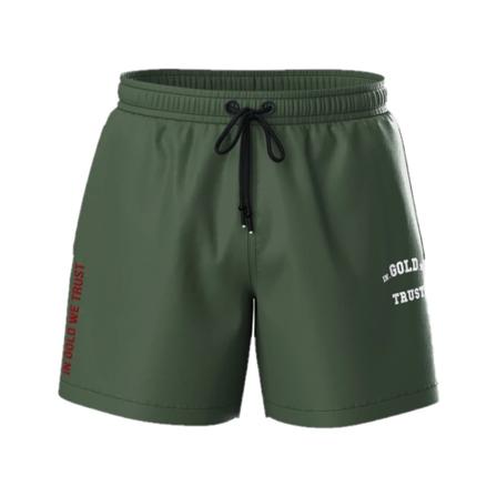 In Gold We Trust, The Marley Swimshorts Groen, Heren, Maat:L