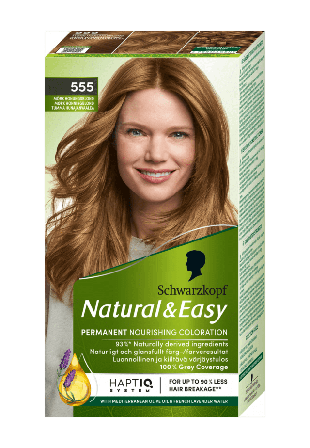 Schwarzkopf Natural & Easy 555 Dark Honey Blond Hårfärg Unisex Guld 143ml