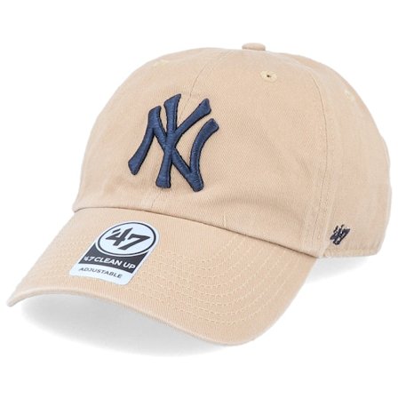 47 Brand - MLB Bege adjustable Boné - NY Yankees Clean Up Khaki Adjustable @ Hatstore