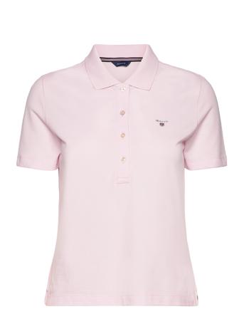 Emb Original Shield Pique Polo GANT Pink