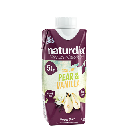 Naturdiet Måltidserstatter Shake Pear Vanilla 330 ml