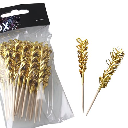 Cocktailtikut Kultaisilla Röyhelöillä