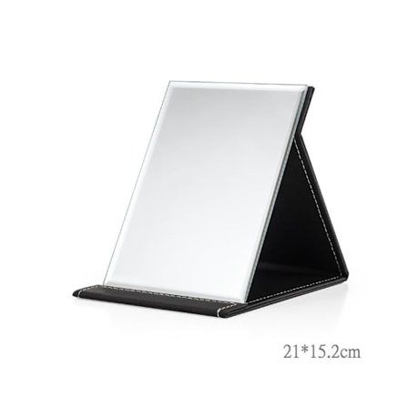 1 stk. Svart Bærbart Sammenleggbart Speil Sminkespeil med Stativ, Kjole