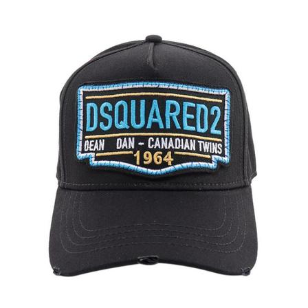 Dsquared2, Cap Zwart, Heren, Maat:ONE Size
